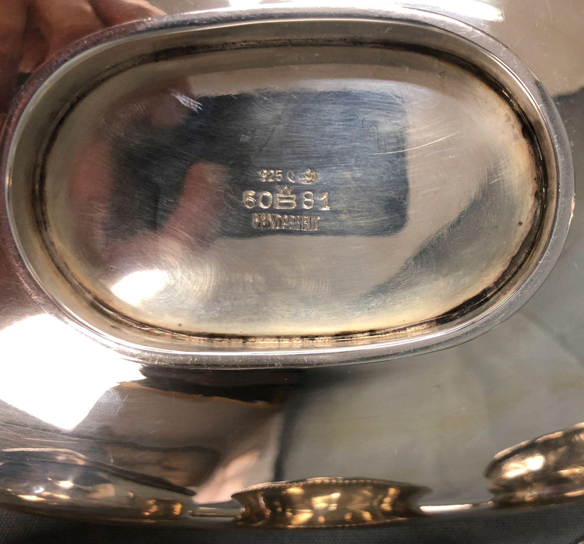 Silver. Trays, coasters, bowls, napkin rings and vases.At least 2353 grams of silver. Weighed - Image 11 of 13