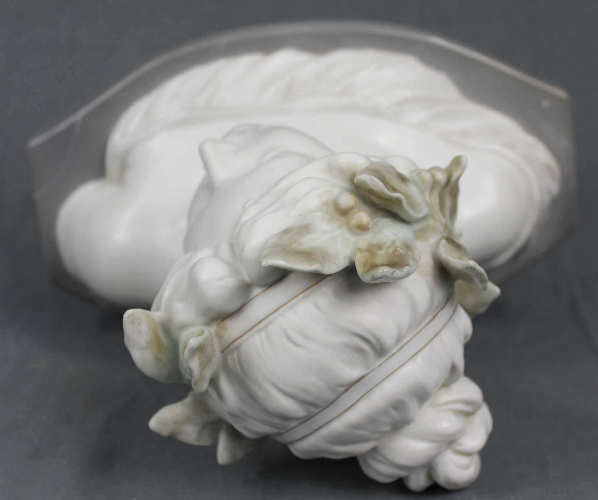 Porcelain bust of Fauna. Art Nouveau.26 cm high.Porzellan Büste der Fauna. Jugendstil.26 cm hoch. - Bild 5 aus 6