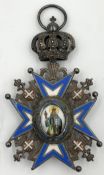 Order of St. Sava, Commander's Cross.2. Model. The year 1883 in the medallion on the back. 2.