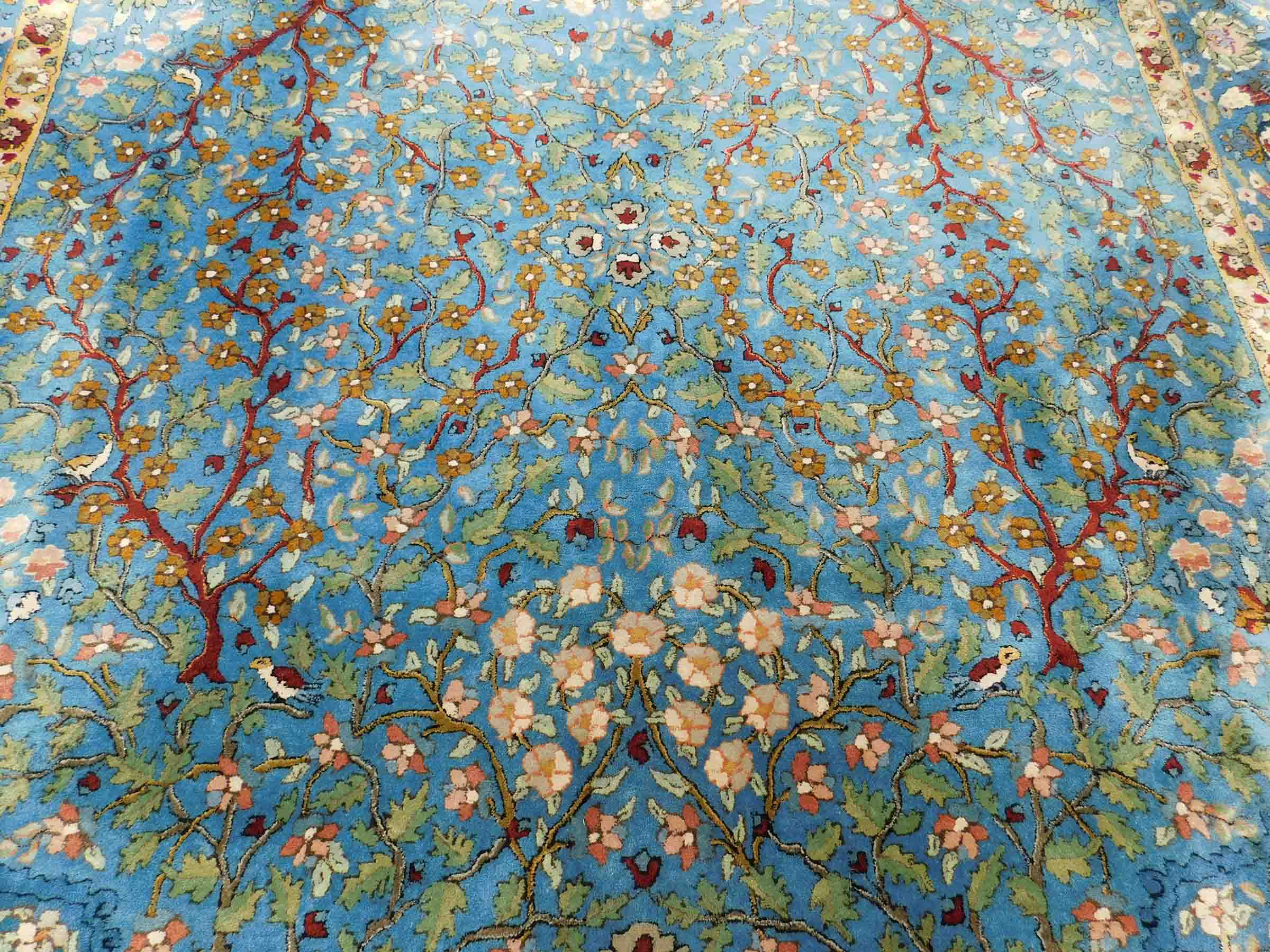 Tetex / Teffzet Art Nouveau rug. Germany. Old, around 1910.390 cm x 302 cm. Hand tufted. Wool on - Bild 5 aus 10