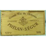 1995 Chateau Phelan Segur, Saint-Estephe, France12 whole bottles. 12.5% Vol. 75 cl. OWC unopened.