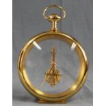 Jaeger LeCoultre Table clock with 8 - day rod movement. Pocket watch shape.Up to 18.5 cm high.