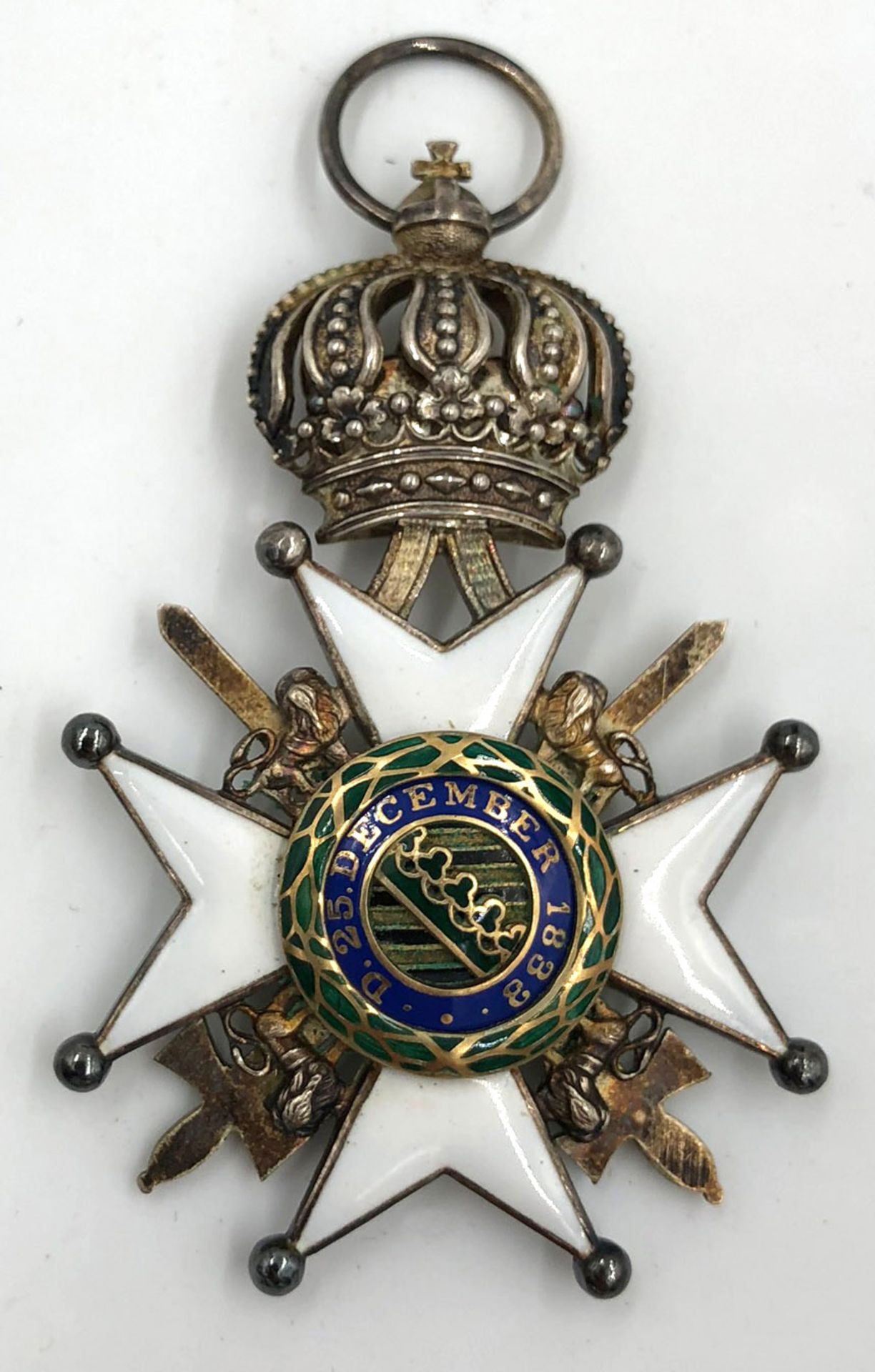 Ducal Saxony-Ernestine House Order Knight's Cross2nd Class with Swords.Founded on March 25, 1833 - Image 3 of 7