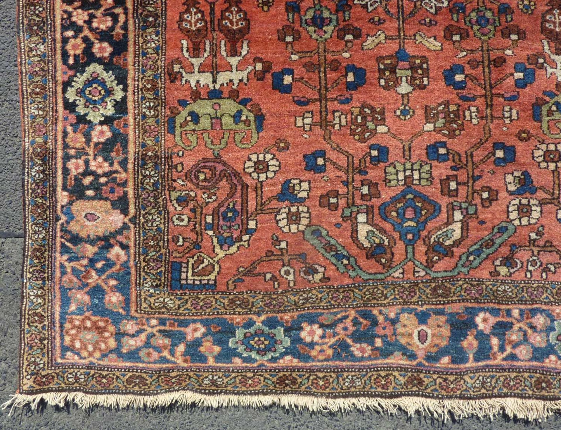 Saruk Persian rug. "US Sarugh". Iran. Old, around 1920.198 cm x 121 cm. Knotted by hand. Wool on - Image 5 of 11