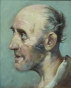 PORTRAITIST (XIX / XX). Character head.32 cm x 26 cm. Painting. Oil. No signature found.