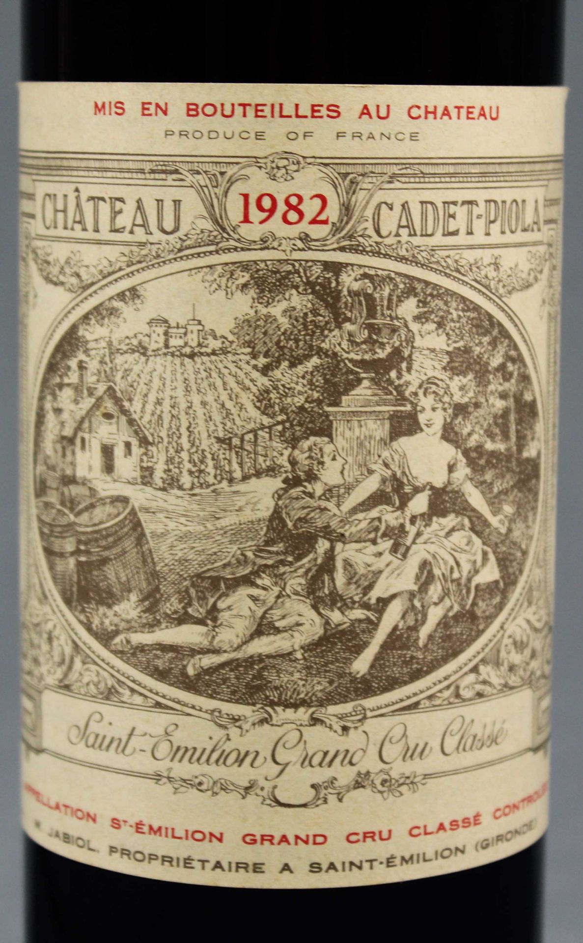 1982 Chateau Cadet-Piola, Saint-Emilion Grand Cru Classé. AC.10 whole bottles. 75 cl, Mise en - Image 4 of 6