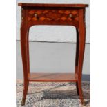 Side table. Louis XV style.69 cm x 45 cm x 39 cm. Marquetry. Drawer.Beistelltischen. Louis XV -