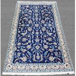 Nain Persian rug. Iran. Fine weave. Allover design.214 cm x 116 cm. Knotted by hand. Wool on wool.