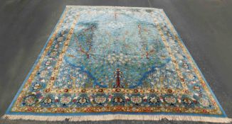 Tetex / Teffzet Art Nouveau rug. Germany. Old, around 1910.390 cm x 302 cm. Hand tufted. Wool on