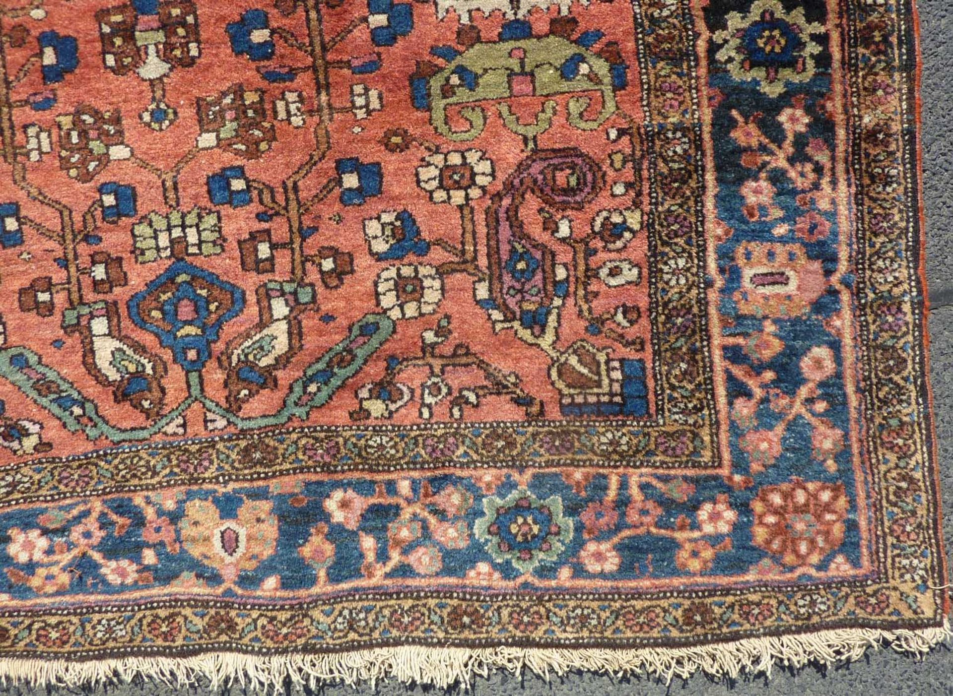 Saruk Persian rug. "US Sarugh". Iran. Old, around 1920.198 cm x 121 cm. Knotted by hand. Wool on - Image 6 of 11