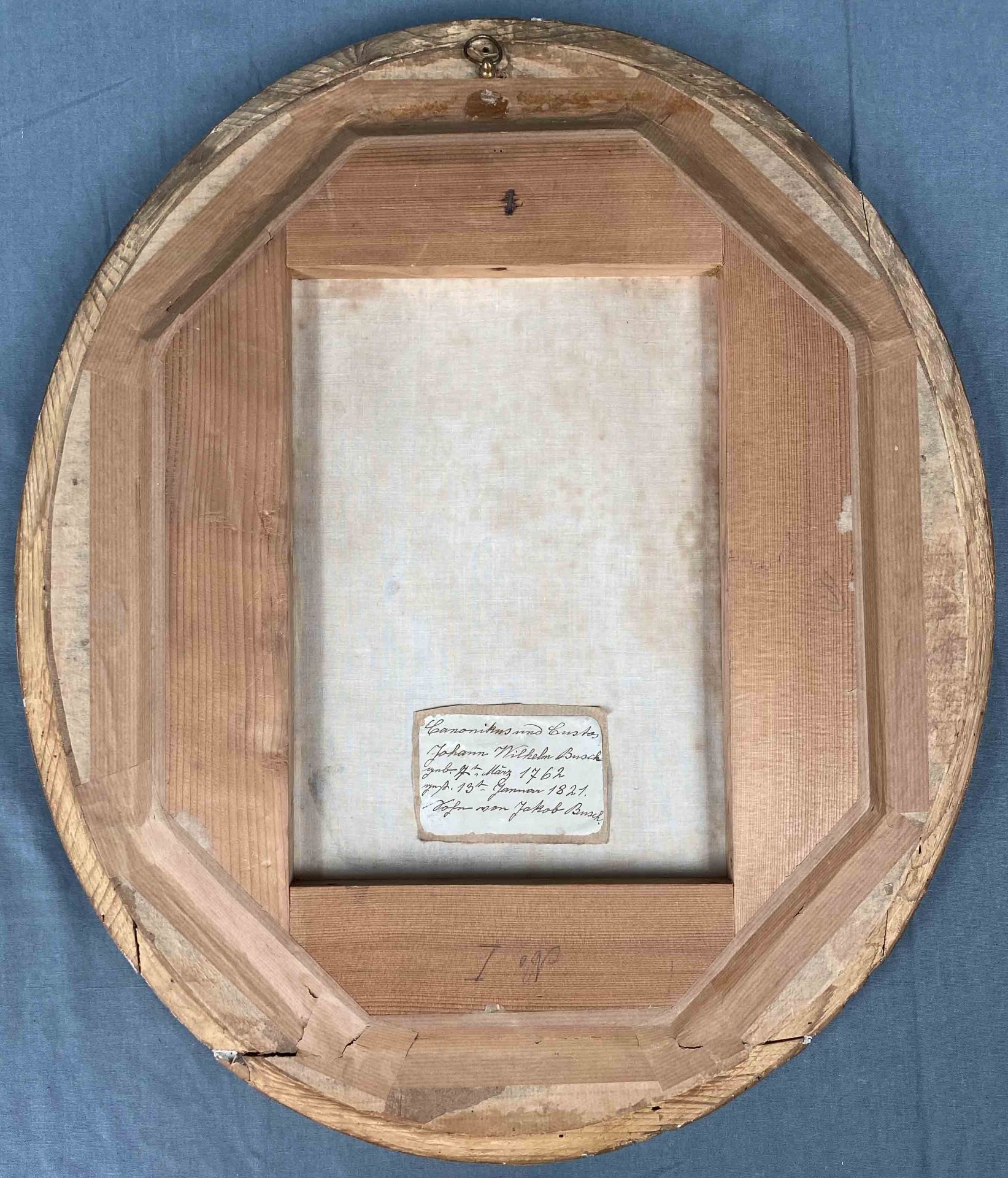 UNSIGNIERT (XIX). Johann Wilhelm Busch.43 cm x 35 cm oval. Pastel on paper. Mounted.UNSIGNIERT ( - Bild 2 aus 4