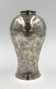 Vase silver 900. Art Nouveau.495 grams. 20 cm high. The floral decor is reminiscent of works by