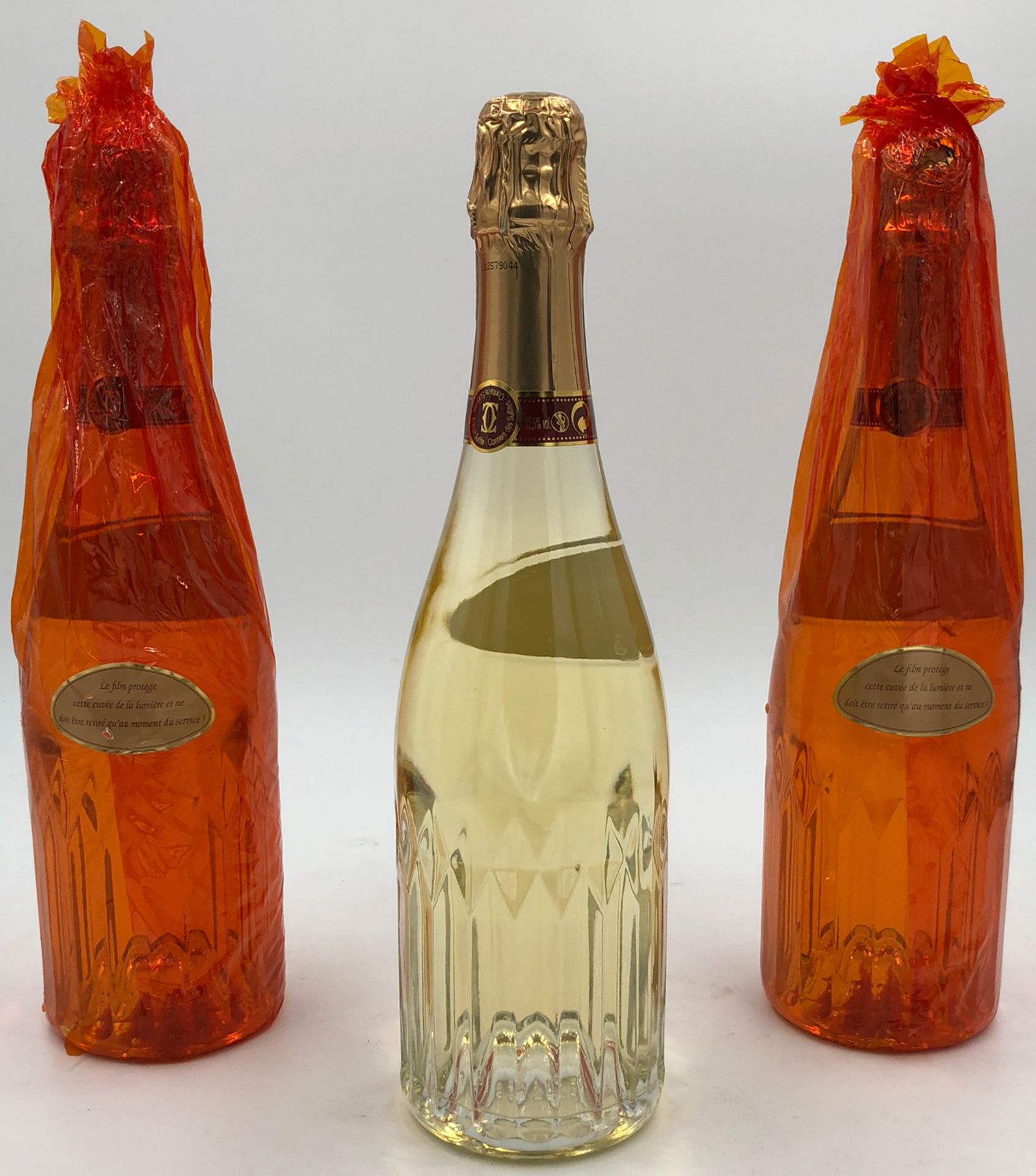 Cuveé CARTIER Champagner Brut. 3 whole bottles.750 ml, 12.5% vol. Produit de France. MA-3277-64- - Bild 3 aus 8