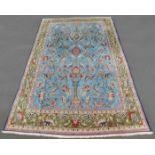 Ghum Persian rug. Iran. Fine weave.341 cm x 231 cm. Knotted by hand. Wool on wool. No shipping to