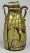 Vase. Art Nouveau.23 cm high. Probably Pallme König & Habel. Glassworks Elisabeth Kosten, Teplitz