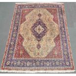 Tabriz Persian carpet. Iran. Fine weave.388 cm x 298 cm. Knotted by hand. Wool on cotton. No