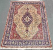 Tabriz Persian carpet. Iran. Fine weave.388 cm x 298 cm. Knotted by hand. Wool on cotton. No