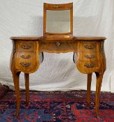 Poudreuse, dressing table. Probably Louis Phillipe, France.79 cm x 87 cm x 40 cm. With numerous
