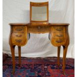 Poudreuse, dressing table. Probably Louis Phillipe, France.79 cm x 87 cm x 40 cm. With numerous