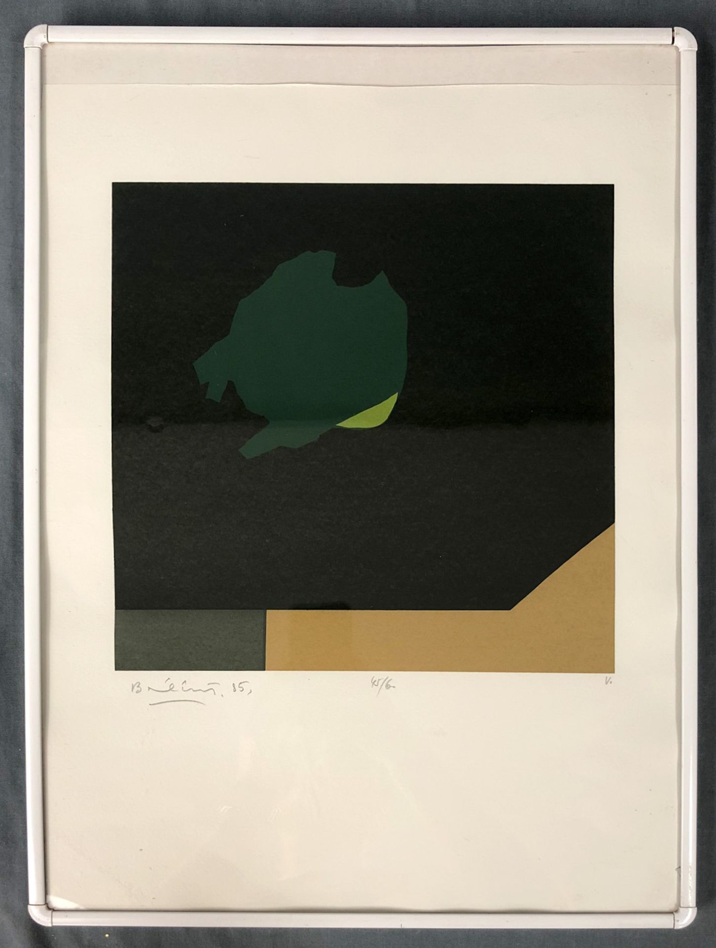 Endre BALINT (1914-1986). Two monotypes from 1985.Up to 30 cm x 30 cm. Each signed, dated (19) 85, - Bild 6 aus 13
