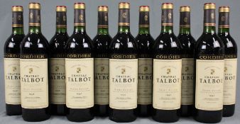 1982 Chateau Talbot, Saint-Julien AC. Grand Cru Classè.11 whole bottles. 75 cl, Mise en Bouteille au