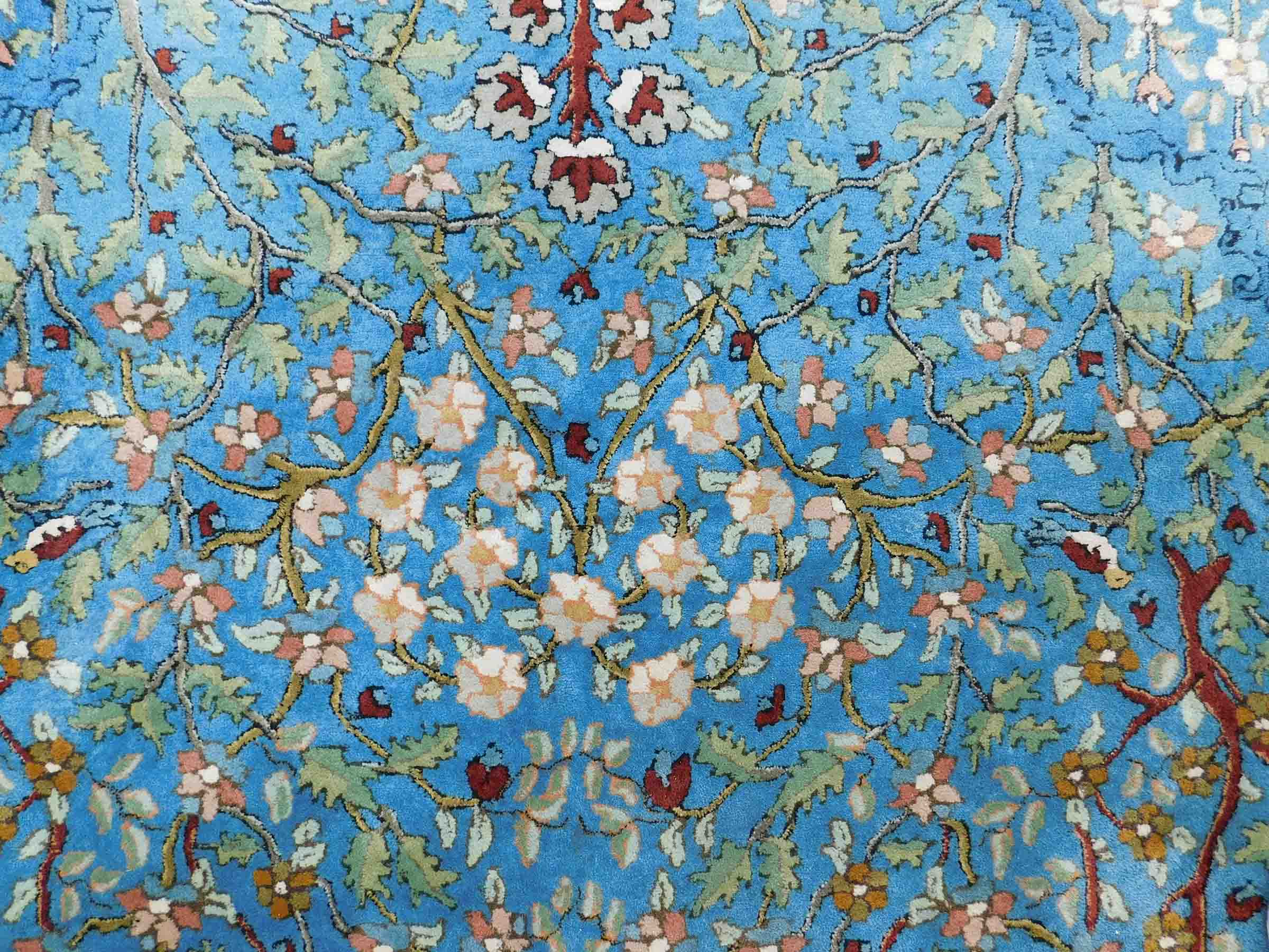 Tetex / Teffzet Art Nouveau rug. Germany. Old, around 1910.390 cm x 302 cm. Hand tufted. Wool on - Bild 8 aus 10
