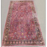 Saruk "American - Sarough". Room size carpet. Fine weave.555 cm x 323 cm. Knotted by hand. Wool on
