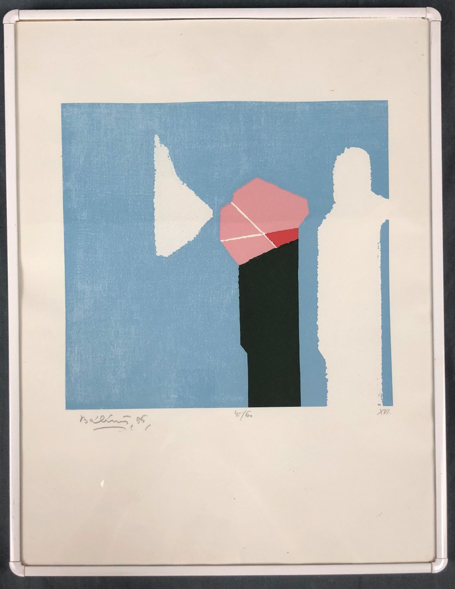 Endre BALINT (1914-1986). Two monotypes from 1985.Up to 30 cm x 30 cm. Each signed, dated (19) 85, - Bild 6 aus 13