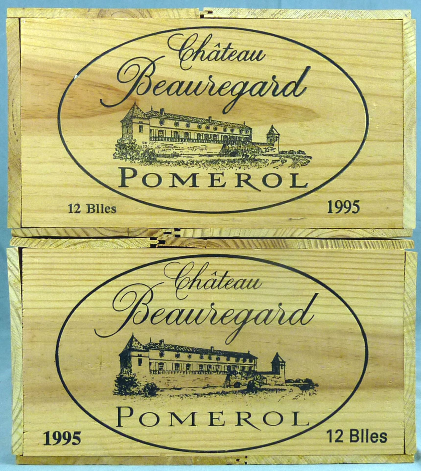 1995 Chateau Beauregard, Pomerol, France.24 whole bottles. 12.5 % Vol. 75 cl. OWC unopened. Mis en