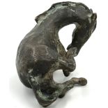 INDISTINCTLY SIGNED (XX). Lying foal. Sculpture.18.5 cm. Bronze. Signed.UNDEUTLICH SIGNIERT (XX).