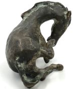 INDISTINCTLY SIGNED (XX). Lying foal. Sculpture.18.5 cm. Bronze. Signed.UNDEUTLICH SIGNIERT (XX).