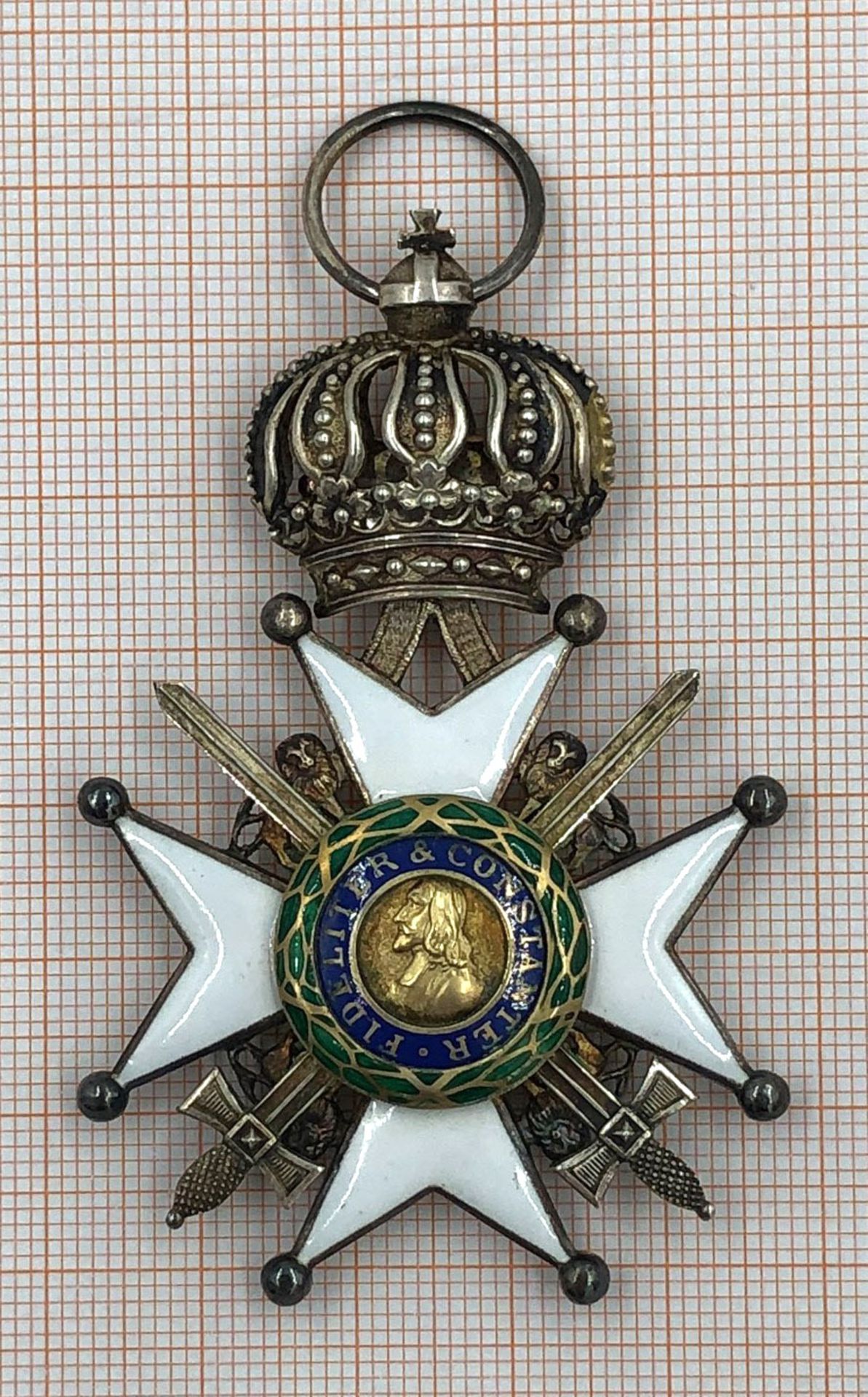 Ducal Saxony-Ernestine House Order Knight's Cross2nd Class with Swords.Founded on March 25, 1833 - Image 7 of 7