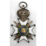 Ducal Saxony-Ernestine House Order Knight's Cross2nd Class with Swords.Founded on March 25, 1833