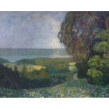Leopold DURM (1878 - 1918). "Ammersee" 1909.110 cm x 140 cm. Painting. Oil on canvas. No signature
