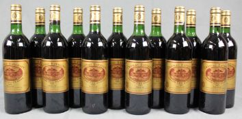 1982 Chateau Batailley. Paullac AC. Grand Cru Classé.12 whole bottles. 75 cl, Mise en Bouteille au