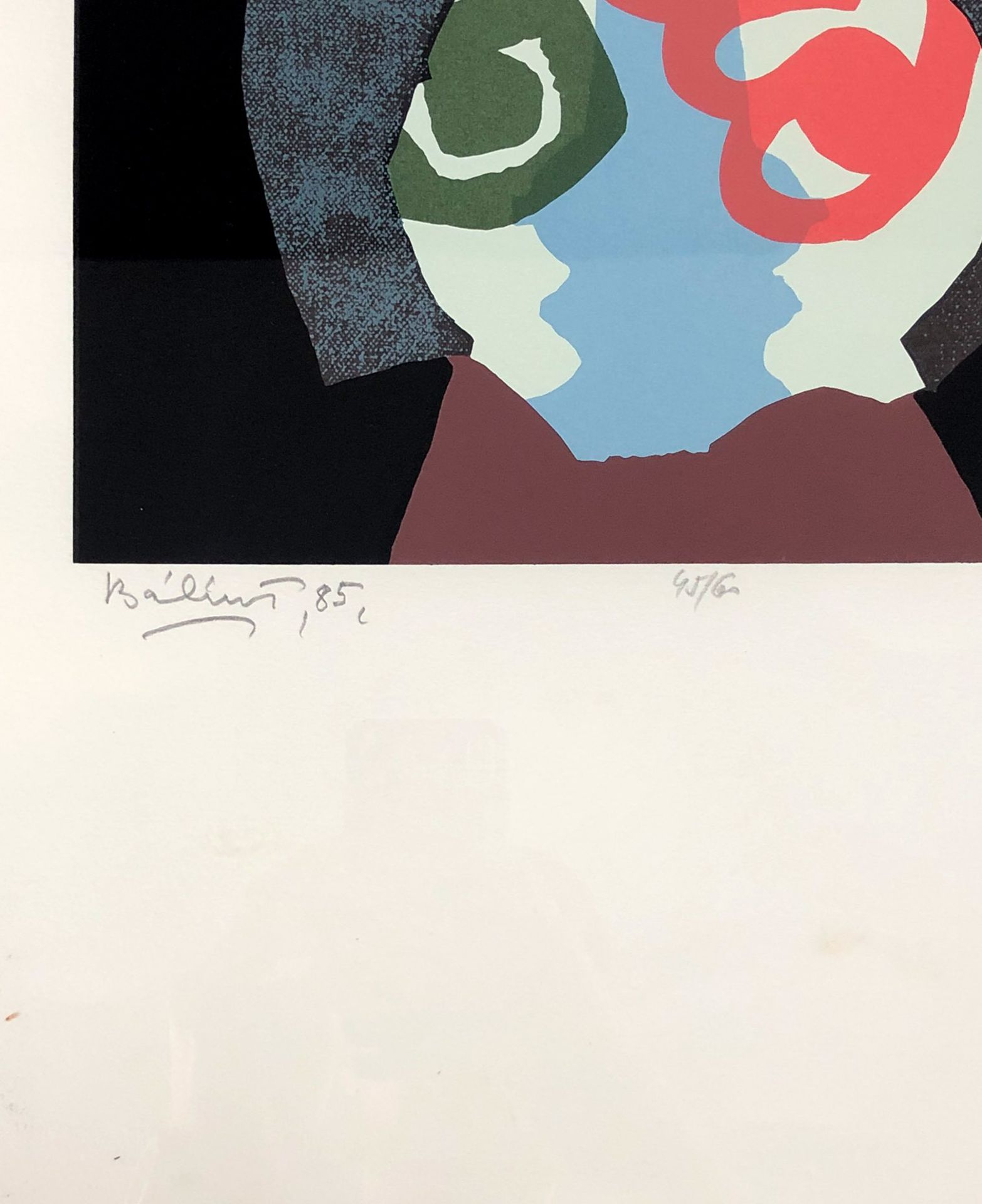 Endre BALINT (1914-1986). Two monotypes from 1985.Up to 30 cm x 30 cm. Each signed, dated (19) 85, - Bild 3 aus 13