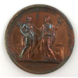 P.S. Benjamin DUVIVIER (1730 - 1819). Industrie. Medal, Paris 1797 / 1798.5.6 cm in diameter, 0.5 cm