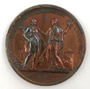 P.S. Benjamin DUVIVIER (1730 - 1819). Industrie. Medal, Paris 1797 / 1798.5.6 cm in diameter, 0.5 cm