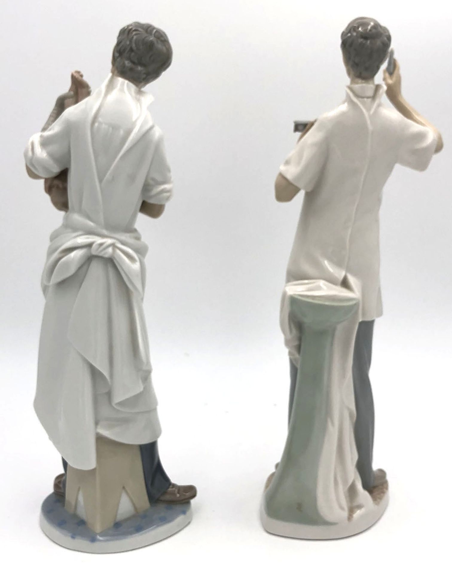 Salvador FURIO (XX). Lladro porcelain, Spain. 2 figures.Each 35 cm high. Dentist (1971), - Bild 7 aus 13