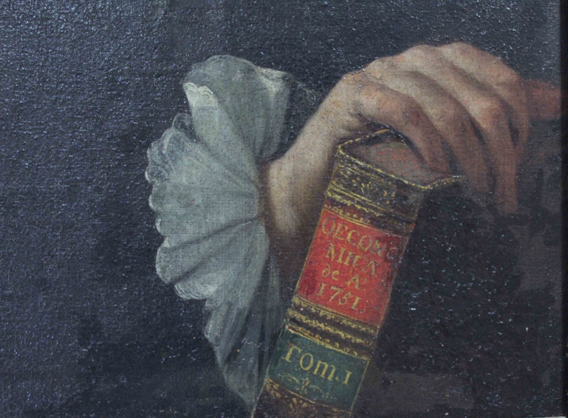 UNSIGNED (XVIII / XIX). Portrait of a lawyer.64 cm x 81 cm. Painting. Oil on canvas. No signature - Bild 3 aus 4