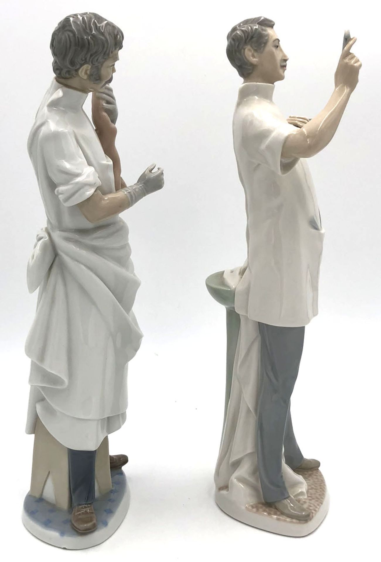 Salvador FURIO (XX). Lladro porcelain, Spain. 2 figures.Each 35 cm high. Dentist (1971), - Bild 8 aus 13