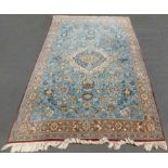 Ghum Persian rug. Iran. Very fine weave. Old, mid 20th century.333 cm x 211 cm. Knotted by hand.