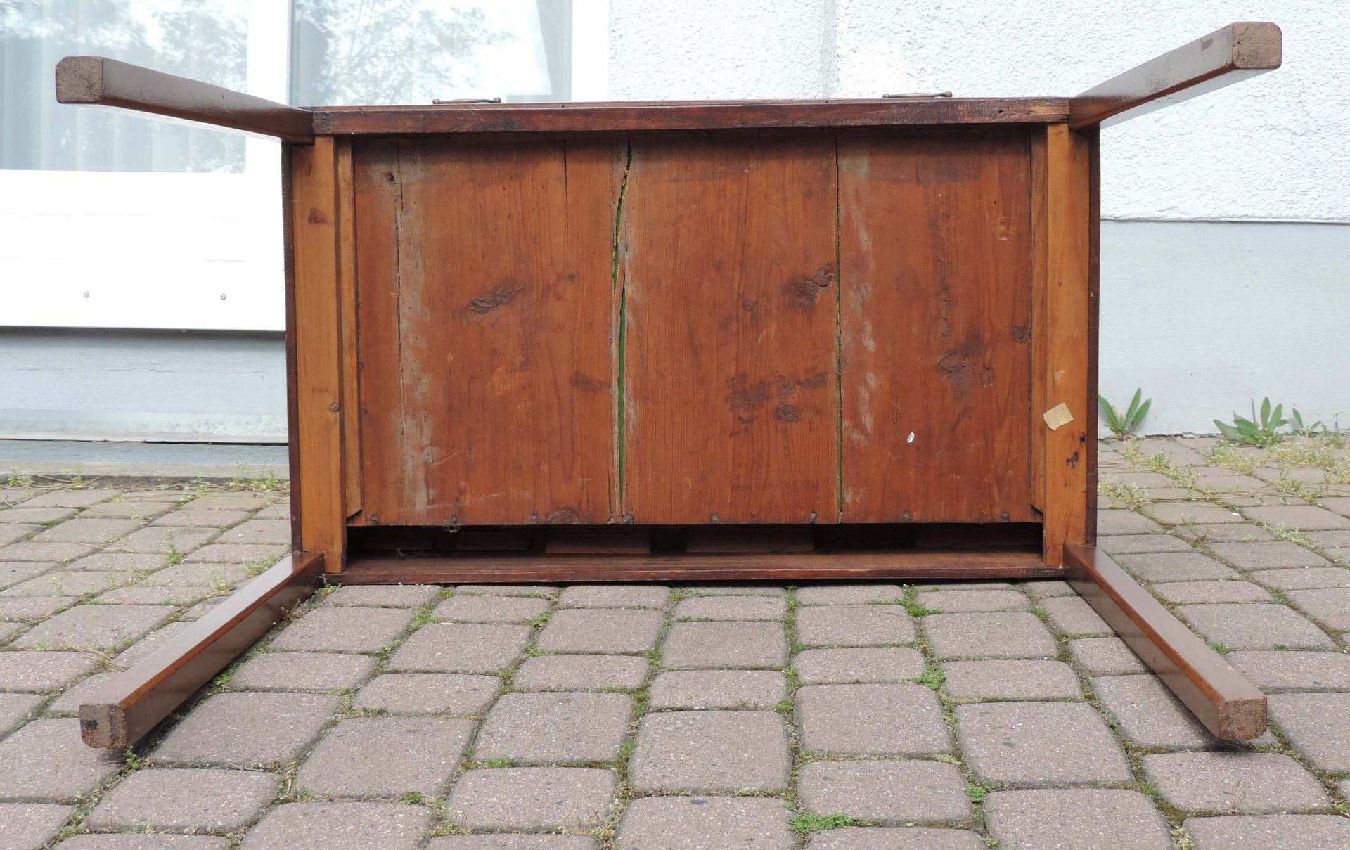 Side table. End table with a drawer.72 cm x 84 cm x 48 cm. England or America, New England. Probably - Image 2 of 6