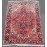 Heriz Persian carpet. Iran. Mid 20th century.357 cm x 255 cm. Knotted by hand. Wool on cotton. No