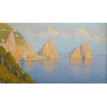 Willem WELTERS (1881-1972). Capri Italy.22 cm x 25 cm. Painting. Oil on canvas. Signed lower left.