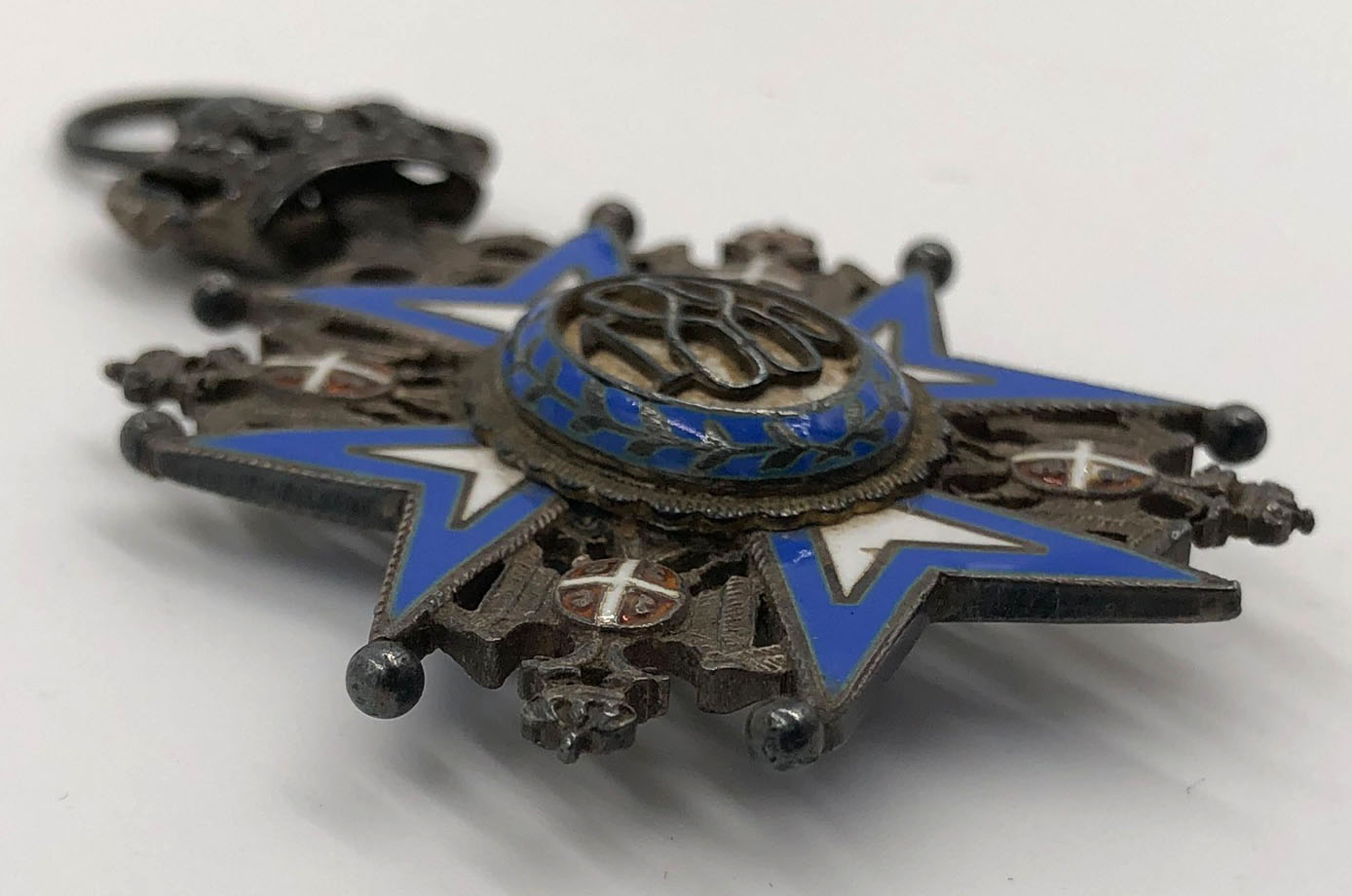 Order of St. Sava, Commander's Cross.2. Model. The year 1883 in the medallion on the back. 2. - Image 3 of 4