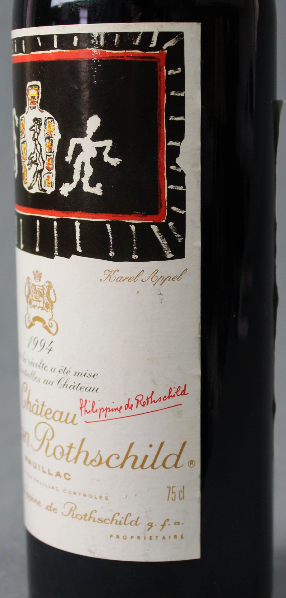 1994 Chateau Mouton Rothschild Pauillac AC. 1ere Grand Cru Classé.A whole bottle of 75 cl, 12.5% - Bild 3 aus 6