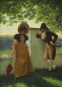 Rolf NICZKY (1881 - 1950). Summer love.Summer love.50 cm x 37 cm. Painting. Oil on canvas. Signed