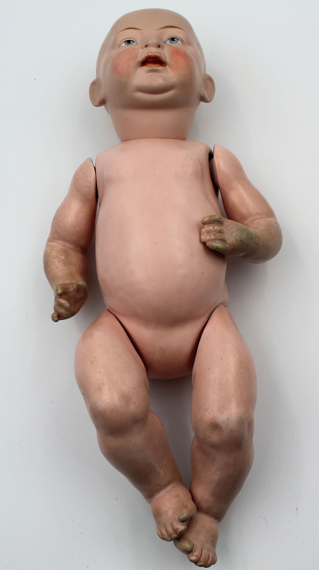 Puppe mit Porzellankopf und Porzellangliedern.41 cm hoch.Doll with porcelain head and porclain - Bild 12 aus 12