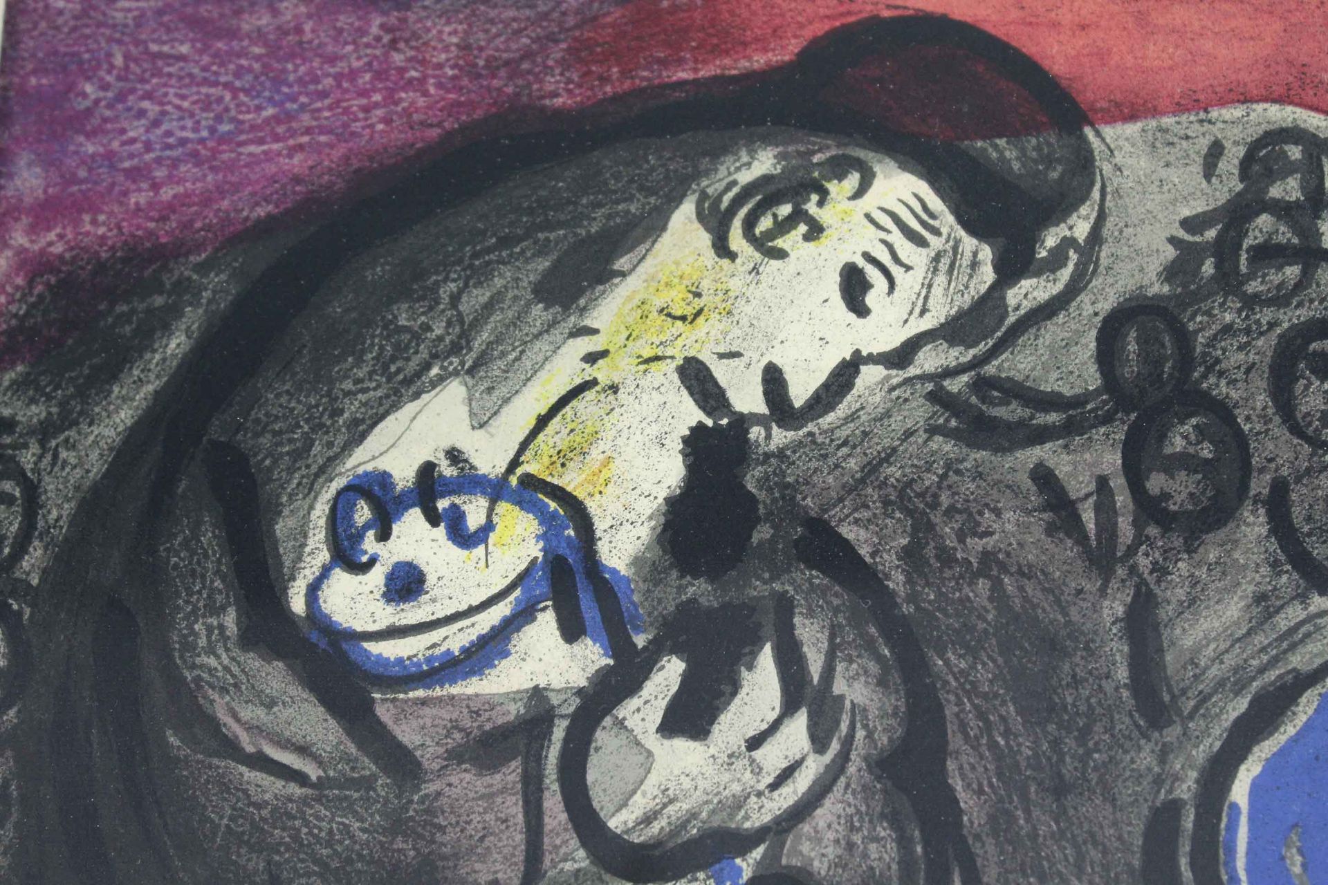 Marc CHAGALL (1887 - 1985). "Pleurs de Jérémie"35cm x 25,8 cm. Lithographie. (Das Klagelied des - Image 3 of 5